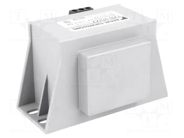 Transformer: encapsulated; 20VA; 230VAC; 24V; screw type; IP00 BREVE TUFVASSONS TZB20/ZZ230/24V