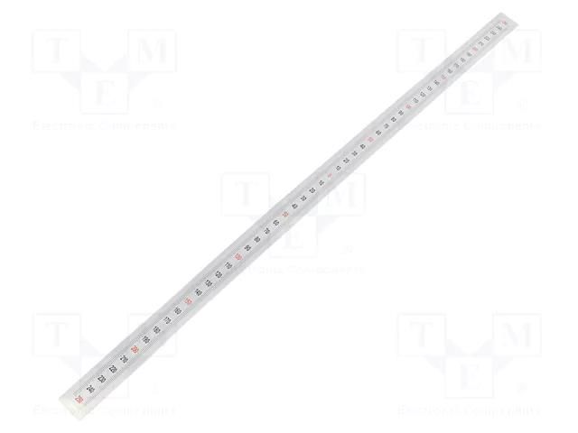 Ruler; figures vertically arranged,M,self-adhesive; W: 11mm ELESA+GANTER GN711-KUS-500-S-M