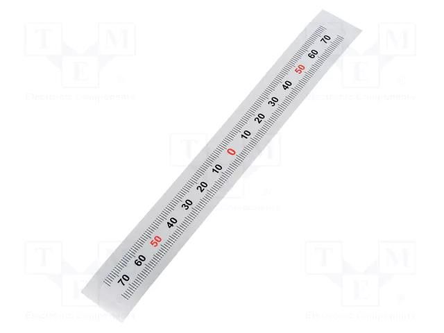 Ruler; figures horizontally arranged,M,self-adhesive; W: 11mm ELESA+GANTER GN711-KUS-150-W-M