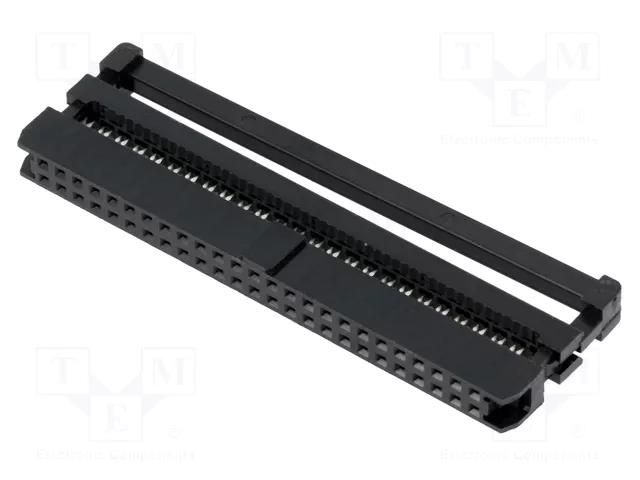 Connector: IDC; plug; female; PIN: 50; IDC; for ribbon cable; 2mm CONNFLY DS1017-50MA2