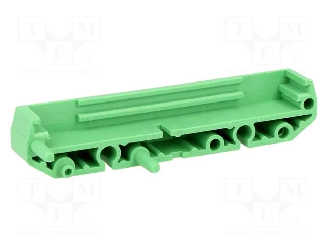 DIN rail mounting bracket; polyamide; 77x11.25mm; Body: green PHOENIX CONTACT UMK-SE11.25-1