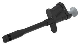 TEST PROBE CONN, PINCER CLIP, 10A, BLACK 72-14314