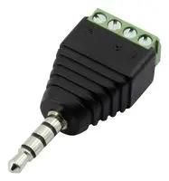 PHONE STEREO PLUG, 4POS, 3.5MM, CABLE CLB-JL-8130