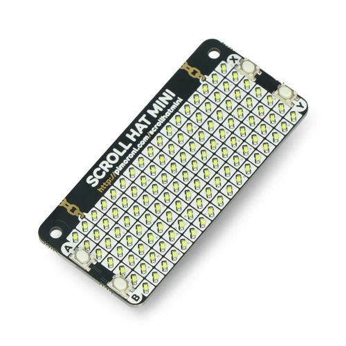 Scroll HAT Mini - 17x7 LED matrix - HAT for Raspberry Pi - Pimoroni PIM491 PIM-19069 606034880870