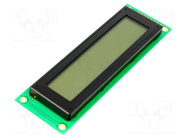 Display: LCD; alphanumeric; FSTN Positive; 20x2; 116x37x12mm; LED DISPLAY ELEKTRONIK DEM20231FGH-PW