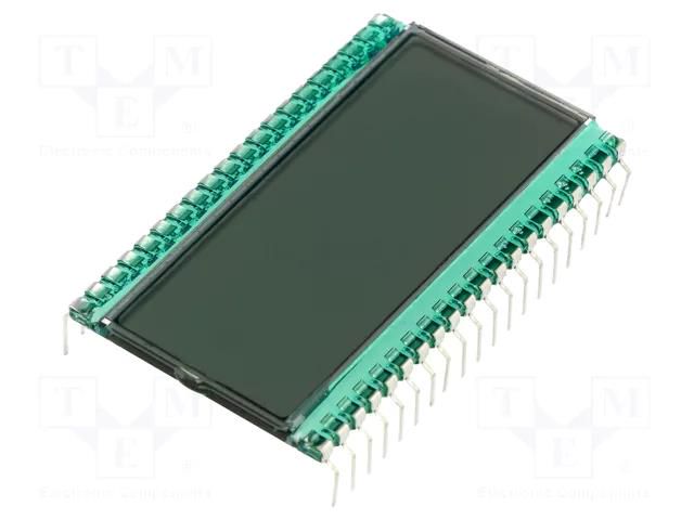 Display: LCD; 7-segment; STN Positive; No.of dig: 3.5; Char: 12.7mm DISPLAY ELEKTRONIK DE114-RS-20/6.35