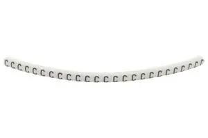 CABLE MARKER, PRE PRINTED, PVC, WHITE 901-11076