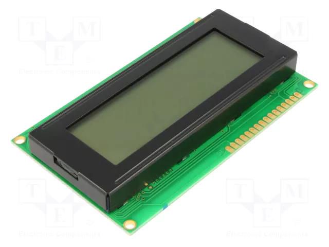 Display: LCD; alphanumeric; STN Negative; 20x4; 98x60x14.1mm; LED DISPLAY ELEKTRONIK DEM20485SBH-PW-N