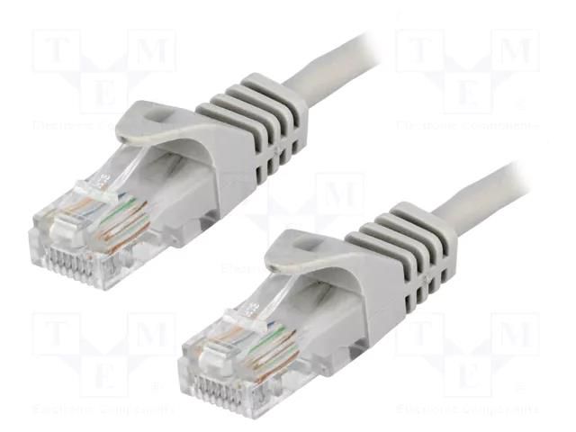 Patch cord; RJ45 plug,both sides; U/UTP; 5e; CCA; grey; 10m LOGILINK CP1092U