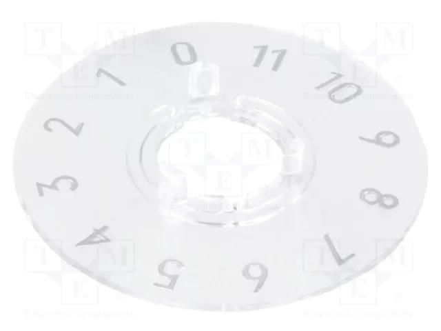 Collar with scale; polycarbonate; transparent; push-in; 26mm OKW A4413049
