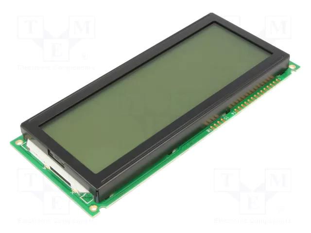 Display: LCD; alphanumeric; STN Positive; 20x4; 146x62.5x14mm; LED DISPLAY ELEKTRONIK DEM20487SYH-LY