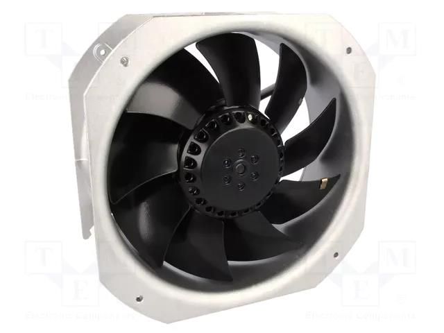 Fan: AC; axial; 230VAC; 225x225x80mm; 935m3/h; ball; 2550rpm; IP44 EBM-PAPST W2E200-HH38-01