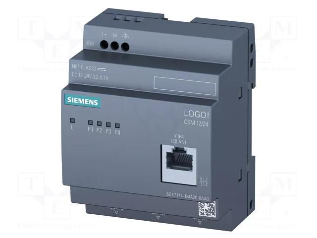 Module: switch Ethernet; LOGO! 8; 12÷24VDC; LOGO! 8 SIEMENS 6GK7177-1MA20-0AA0