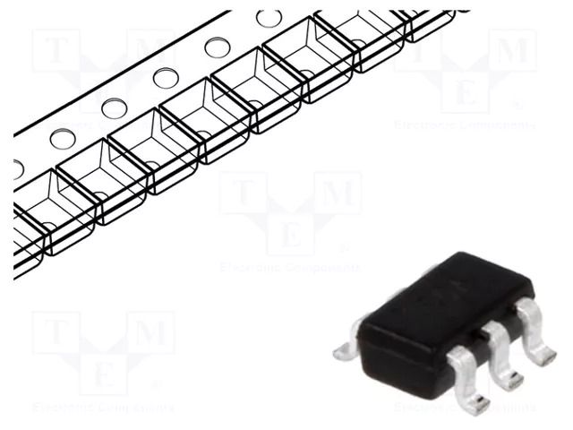 Diode: TVS array; 6V; 12A; 300W; unidirectional; SOT23-6; Ch: 4; ESD SEMTECH SRV05-4ATCT