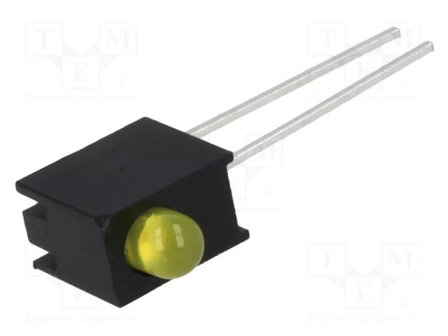 LED; in housing; 3mm; No.of diodes: 1; yellow; 20mA; 60°; 19÷37.2mcd OPTO Plus LED OPL-3004YD-60-H1A