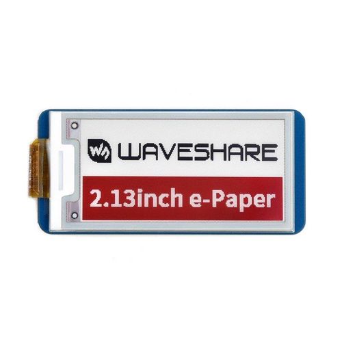 2.13'' E-Paper E-Ink display 212x104px - SPI - 3 colors - for Raspberry Pi Pico - Waveshare 19588 WSR-19545 5904422371821