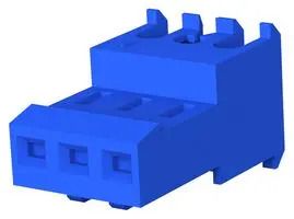 CONNECTOR, RCPT, 3POS, 1ROW, 2.54MM 3-640622-3
