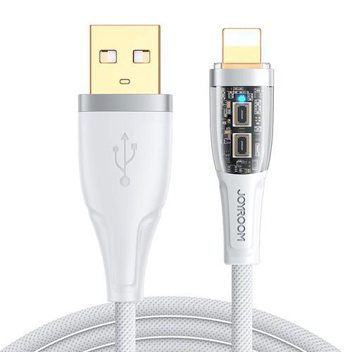 Cable to USB-A / Lightning / 2.4A / 1.2m Joyroom S-UL012A3 (white), Joyroom S-UL012A3 1.2m White