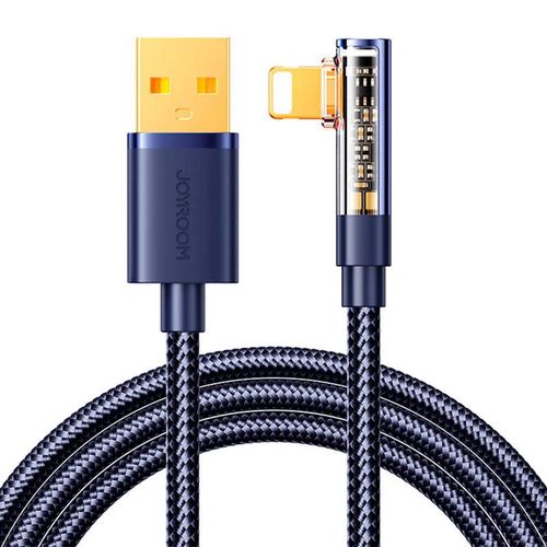 Angle Cable to USB-A / Lightning / 1.2m Joyroom S-UL012A6 (blue), Joyroom S-UL012A6 1.2m Blue