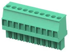 STR PLUG, 3.5MM, GREEN, RH, 10 1-1986370-0