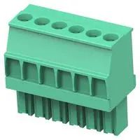 STR PLUG, 3.5MM, GREEN, RH, 6 1986370-6