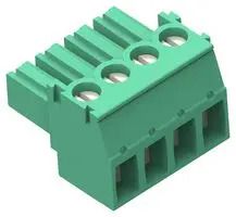 STR PLUG, 3.5MM, GREEN, LH, 3 1986371-3