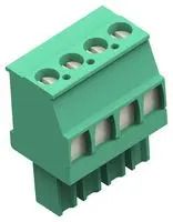 STR PLUG, 3.81MM, GREEN, LH, 4 1986375-4