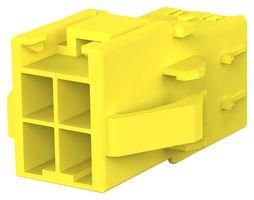 RCPT HOUSING, 4POS, PA 6.6, YELLOW 1-368589-4