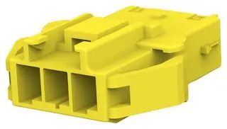 RCPT HOUSING, 3POS, PA 6.6, YELLOW 2005250-4