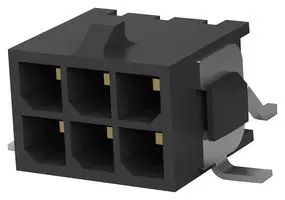 CONNECTOR, HEADER, 6POS, 2ROW, 3MM 3-794629-6