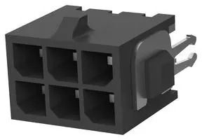 CONNECTOR, HEADER, 6POS, 2ROW, 3MM 3-794680-6