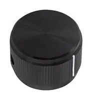 KNOB, STRAIGHT KNURL, 19.1MM 6-1437622-1