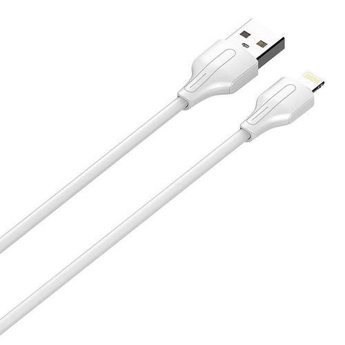 USB to Lightning cable LDNIO LS540, 2.4A, 0.2m (white), LDNIO LS540 lightning