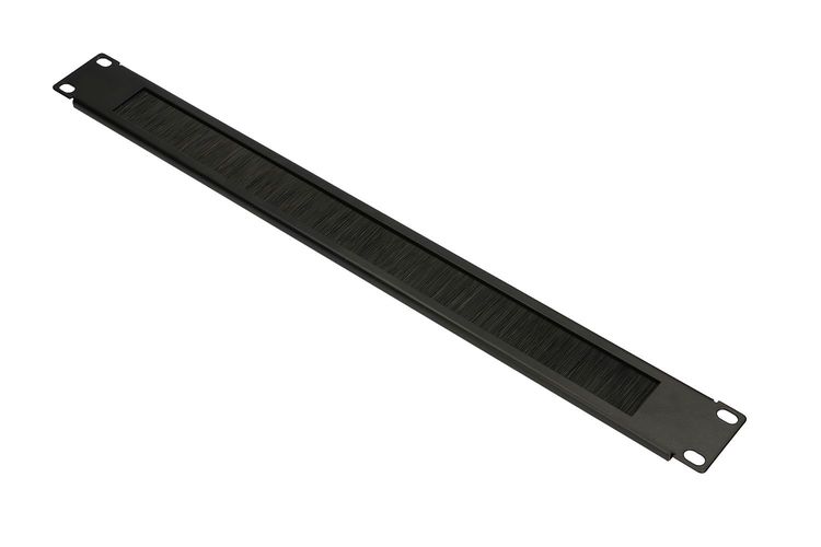 Extralink | Cable organizer | 1U with brush, black, EXTRALINK EX.9670 5902560369670