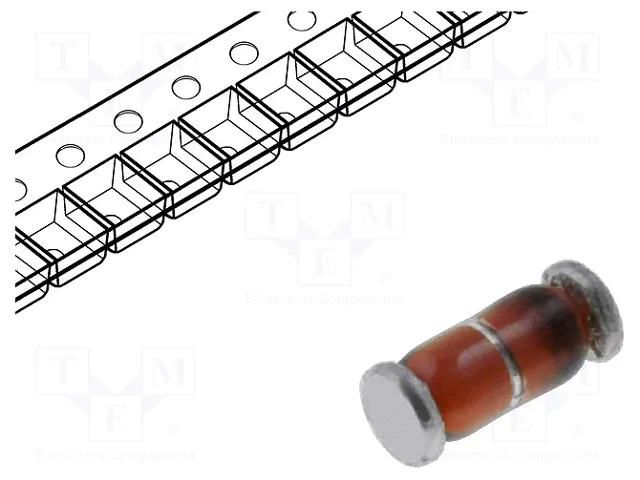 Diode: Schottky switching; MiniMELF,SOD80; SMD; 60V; 30mA VISHAY LL101A-GS08