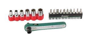 SOCKET DRIVER SET W/RATCHET, 17PC 1PK-202B