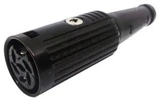 DIN AUDIO/VIDEO CONN, JACK, 6POS 601-0600