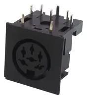 DIN AUDIO/VIDEO CONN, JACK, 6POS, PCB 671-0601