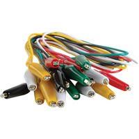 ALLIGATOR CLIP TEST LEAD SET, 24", PK10 MP005293