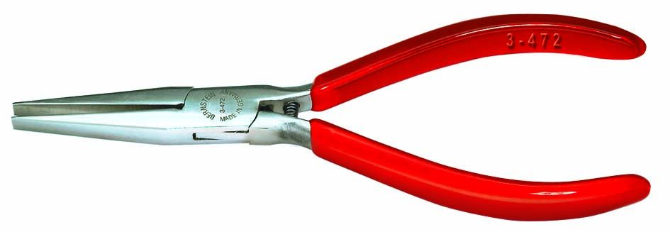 Flat nose pliers, 145 mm, long jaws, transparent insulation 3-472-2