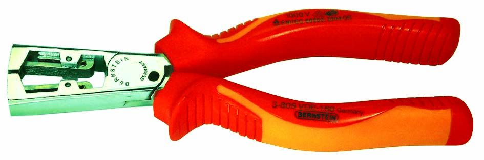 Rekord wire stripper, 165 mm, 0,5 - 5 mm Ø, bicoloured VDE safety insulation 3-805 VDE