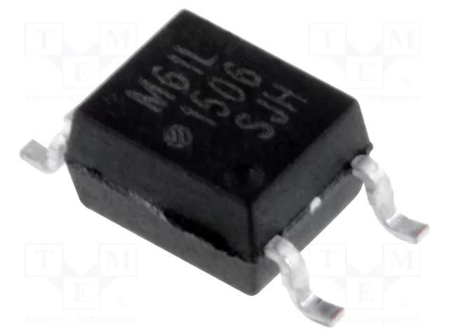 Optocoupler; SMD; Ch: 1; OUT: CMOS; 3.75kV; 10Mbps; SO5; 35kV/μs BROADCOM (AVAGO) ACPL-M61L-000E