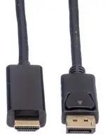 CABLE, DISPLAYPORT-HDMI PLUG, 5M, BLACK 11.04.5788