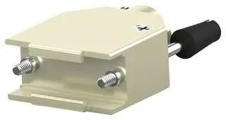 D-SUB BACK SHELL, 180DEG, DE, ABS 2198617-9