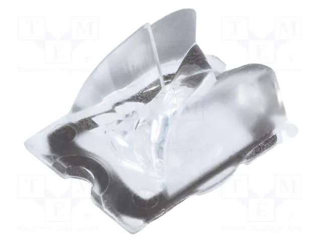 LED lens; rectangular; plexiglass PMMA; transparent; H: 10.8mm LEDIL CA12087