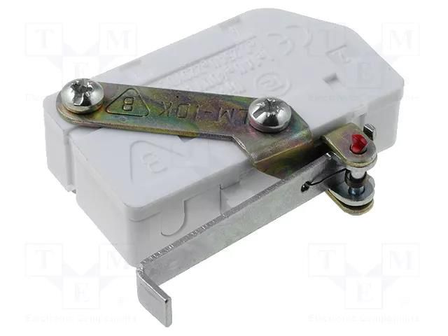 Limit switch; lever with end bended out by 90°; SPDT; 16A; IP40 PROMET LM-1DK