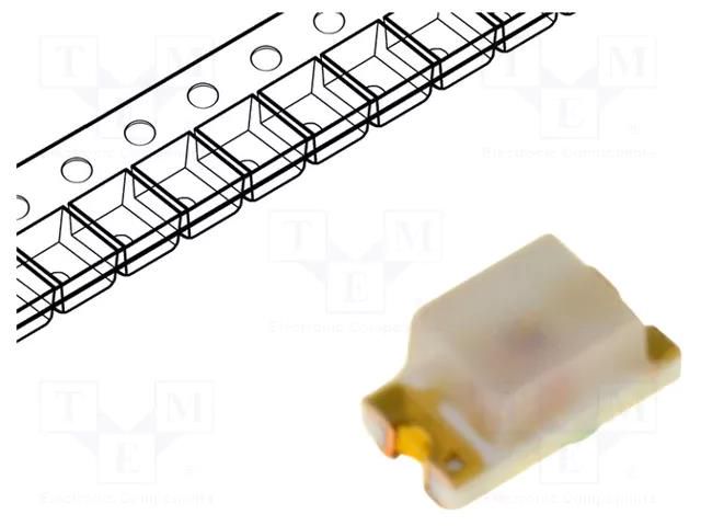 LED; red; SMD; 0603; 2.8÷10mcd; 2.1÷2.6VDC; 1.6x0.8x0.8mm; 170° BROADCOM (AVAGO) HSMS-C190