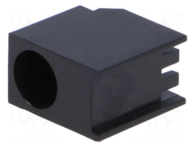 LED housing; 5mm; polyamide; angular; 3 PIN; black; UL94V-2 FIX&FASTEN FIX-LED-535