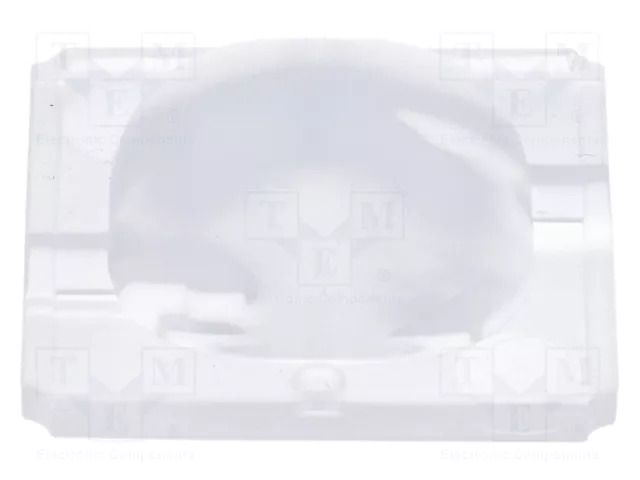 LED lens; square; silicone; transparent; H: 11.5mm LEDIL F14531