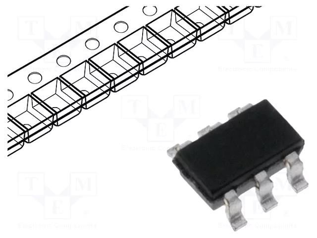 Diode: TVS array; 6V; 80W; SOT23-6; reel,tape; ESD STMicroelectronics DVIULC6-4SC6